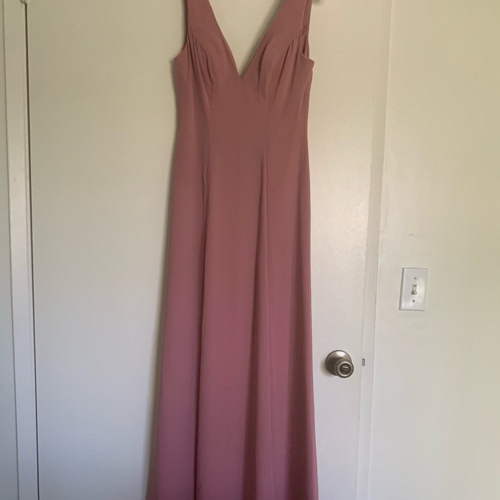 Watters 4502 garnet scoop back dress